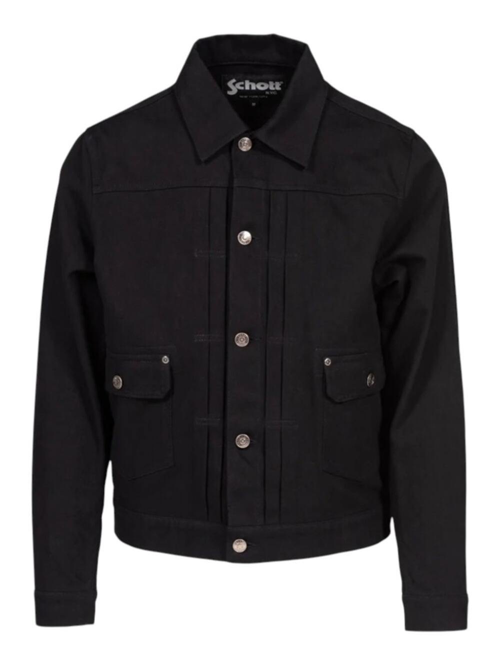Schott Cavalry Twill Unlined Jacket Black XL